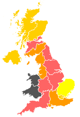 Click on a region for air pollution levels for 20/06/1989