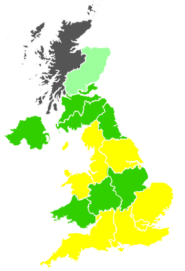 Click on a region for air pollution levels for 20/06/2001