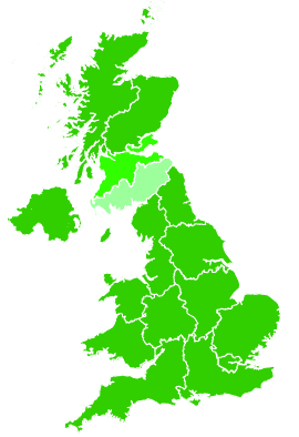 Click on a region for air pollution levels for 20/06/2004