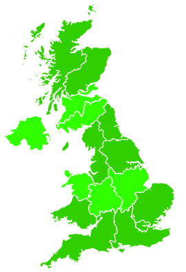 Click on a region for air pollution levels for 20/07/2015