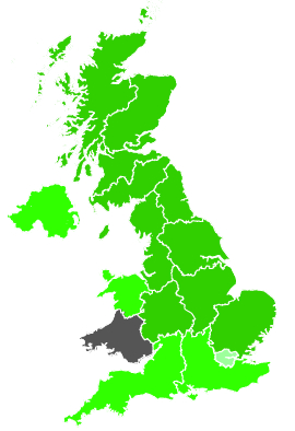 Click on a region for air pollution levels for 20/11/1988