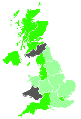 Click on a region for air pollution levels for 20/11/1989
