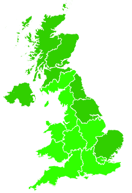 Click on a region for air pollution levels for 20/12/2021