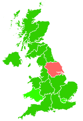 Click on a region for air pollution levels for 21/01/1993