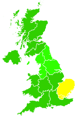 Click on a region for air pollution levels for 21/01/2019