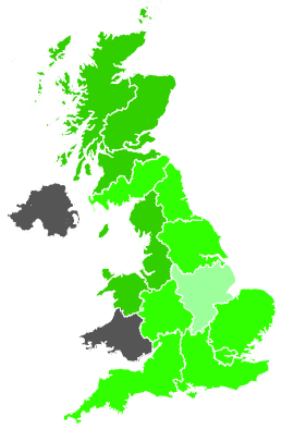 Click on a region for air pollution levels for 21/02/1988