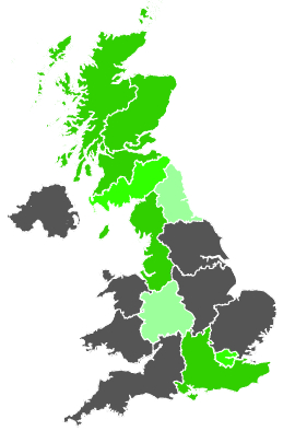 Click on a region for air pollution levels for 21/03/1987