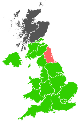 Click on a region for air pollution levels for 21/03/1998