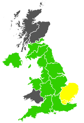 Click on a region for air pollution levels for 21/04/1989