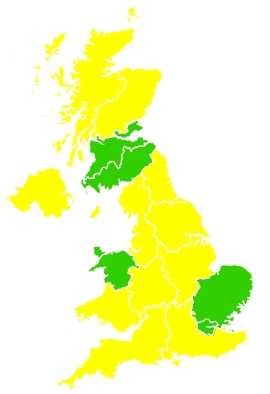 Click on a region for air pollution levels for 21/04/2022