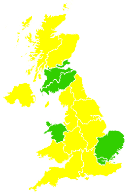 Click on a region for air pollution levels for 21/04/2022