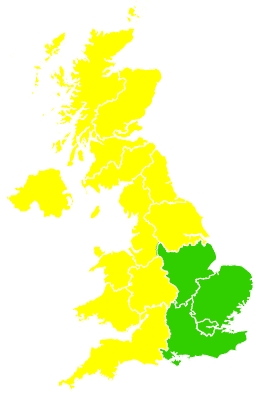 Click on a region for air pollution levels for 21/04/2023