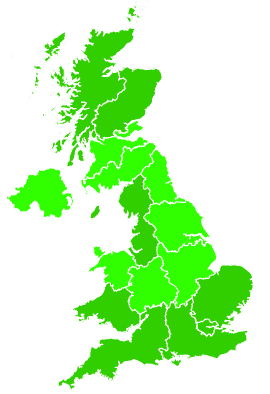 Click on a region for air pollution levels for 21/06/2015