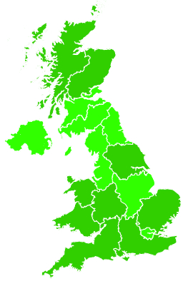 Click on a region for air pollution levels for 21/06/2021