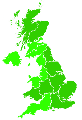 Click on a region for air pollution levels for 21/07/2016