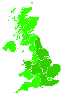 Click on a region for air pollution levels for 21/08/1993