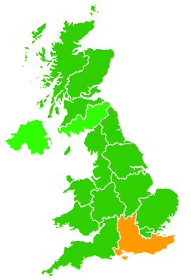 Click on a region for air pollution levels for 21/08/2003