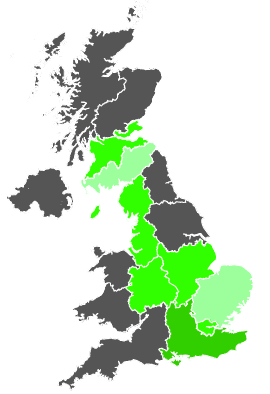 Click on a region for air pollution levels for 21/11/1986