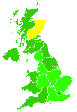 Click on a region for air pollution levels for 21/12/2017