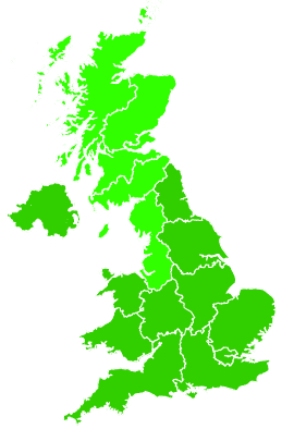 Click on a region for air pollution levels for 22/01/2001