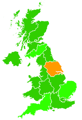 Click on a region for air pollution levels for 22/01/2006