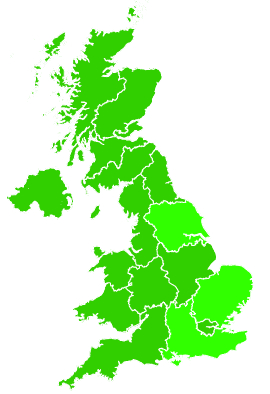 Click on a region for air pollution levels for 22/01/2016