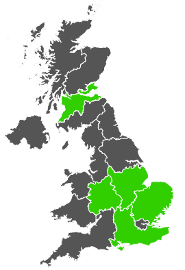 Click on a region for air pollution levels for 22/04/1986