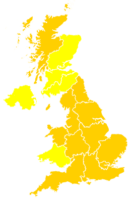 Click on a region for air pollution levels for 22/05/2008