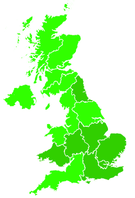 Click on a region for air pollution levels for 22/07/2016