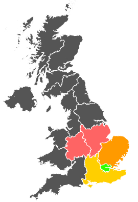 Click on a region for air pollution levels for 22/08/1984