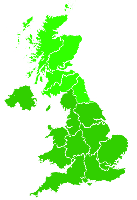 Click on a region for air pollution levels for 22/08/2002