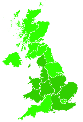 Click on a region for air pollution levels for 22/08/2011