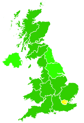 Click on a region for air pollution levels for 22/09/2007