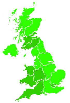 Click on a region for air pollution levels for 22/10/2013
