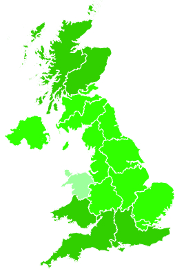 Click on a region for air pollution levels for 22/11/2022