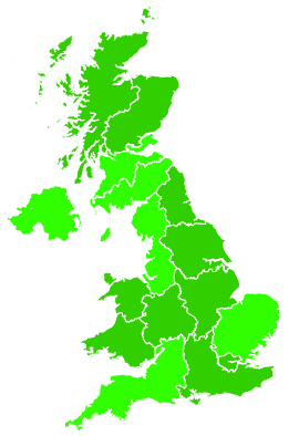 Click on a region for air pollution levels for 22/12/2021