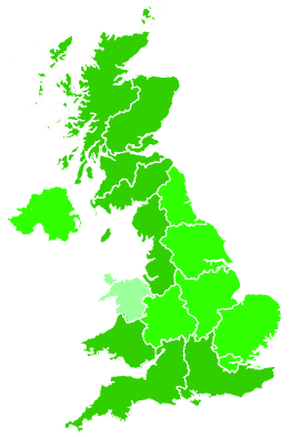 Click on a region for air pollution levels for 22/12/2022