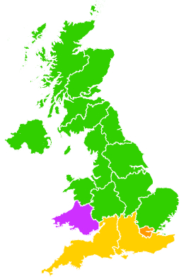 Click on a region for air pollution levels for 23/01/2008
