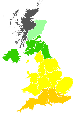 Click on a region for air pollution levels for 23/06/2001
