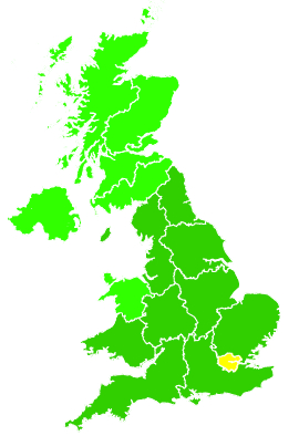Click on a region for air pollution levels for 23/07/2015