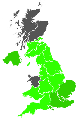 Click on a region for air pollution levels for 23/08/1997