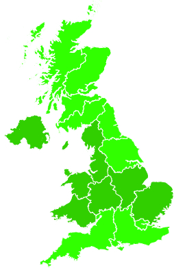 Click on a region for air pollution levels for 23/08/2011