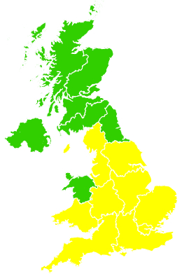 Click on a region for air pollution levels for 23/08/2026