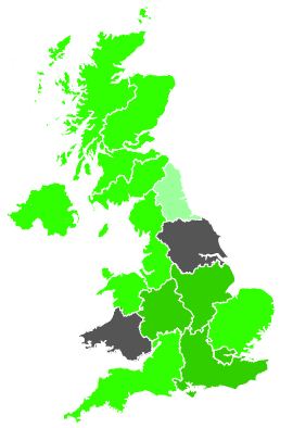 Click on a region for air pollution levels for 23/09/1989