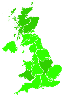 Click on a region for air pollution levels for 23/09/2019