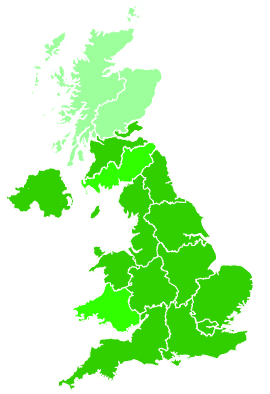 Click on a region for air pollution levels for 23/10/1994