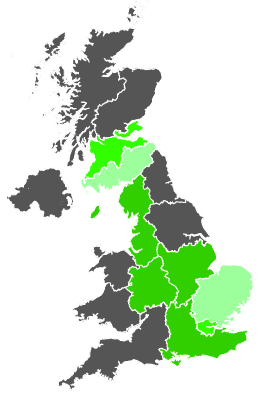 Click on a region for air pollution levels for 23/11/1986