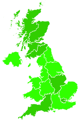 Click on a region for air pollution levels for 23/11/2021