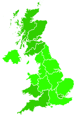 Click on a region for air pollution levels for 23/12/2008
