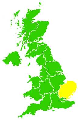 Click on a region for air pollution levels for 24/04/1994